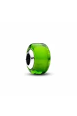 Mini Yeşil Murano Cam Charm 925 Ayar thumbnail 2