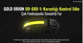 Gold Orıon Kafa Lambası Sensörlü 689-1 thumbnail 2