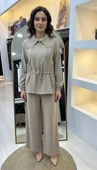 Nuss Pantolonlu Takım 1049 bej thumbnail 6