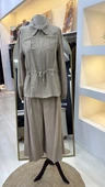 Nuss Pantolonlu Takım 1049 bej thumbnail 7