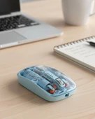 Mavi Kablosuz Mouse Bluetooth Ve Usb Çift Mod Bağlantılı thumbnail 1