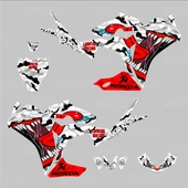 Honda CBR 125 Sticker Set Asphalt Monster thumbnail 2