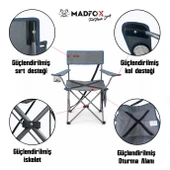 Madfox TrekMate Strap Katlanır Outdoor Koltuk Mavi thumbnail 5