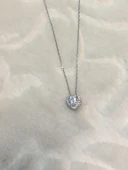 Swarovski Taş Kalp Gümüş Kolye thumbnail 2