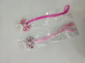 Minnie-Hello Kitty Baskılı Lastikli Protez Saç thumbnail 2