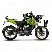 Bajaj Pulsar 200 NS Green Dragon Sticker Set thumbnail 1