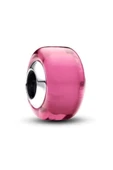 Lovecharm Gümüş Pembe Mini Murano Cam Charm thumbnail 2