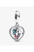 Lovecharm Aile Dönen Kalp Küre Dangle Charm thumbnail 2