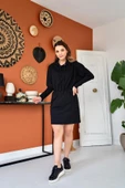 Siyah Sweatshirt Spor Elbise thumbnail 3
