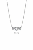 Lovecharm S925 Hale Üçlü Kalp Kolye thumbnail 2