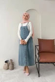 Kadın Askılı Kot Tulum Salopet thumbnail 1