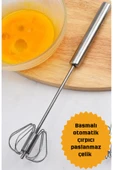 Paslanmaz çelik Basmalı otomatik çırpıcı 30 cm thumbnail 1