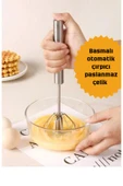Paslanmaz çelik Basmalı otomatik çırpıcı 30 cm thumbnail 2