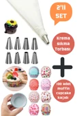 Krema Torbası Seti 100'lü Cupcake Muffin Kapsül Seti thumbnail 1