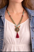 Nomad Heritage Tassel Figürlü Boncuk Kolye thumbnail 1