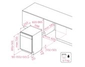 Teka DFI 46710 5 Programlı Ankastre Bulaşık Makinesi thumbnail 3