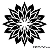Çizgisel Sanatsal Mandala Stencil Süsleme ve Boyama Kalıbı thumbnail 1