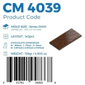 Polikarbon Tablet Çikolata Kalıbı 139 gr | Cm-4039 thumbnail 2