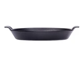 Sürel 23*17 cm Oval Düz Tabak Sahan Mat Siyah thumbnail 4