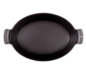Sürel 23*17 cm Oval Düz Tabak Sahan Mat Siyah thumbnail 5