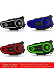Sarftech A30 2X Eşleşmeli Intercom Motor Kurye Kask Bluetooth Kulaklık thumbnail 4
