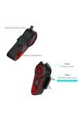 Sarftech A30 2X Eşleşmeli Intercom Motor Kurye Kask Bluetooth Kulaklık thumbnail 5
