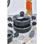 Cooker 7 Parça Titanyum Tencere Seti thumbnail 2