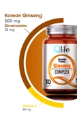 Korean Panax Ginseng Complex 500 mg 30 Kapsül thumbnail 3