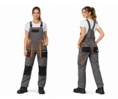 Orange Safety WorkPro Bahçıvan Tulumu Gri thumbnail 2