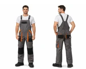 Orange Safety WorkPro Bahçıvan Tulumu Gri thumbnail 1