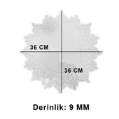 Epoksi Dişli Motifli Tepsi Kalıbı 36 CM thumbnail 2
