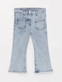 LCW baby Mavi Basic Kız Bebek Jean Pantolon thumbnail 3