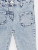 LCW baby Mavi Basic Kız Bebek Jean Pantolon thumbnail 4