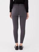 LCWAIKIKI Basic GRİ Slim Fit Kadın Jean Pantolon thumbnail 4