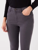 LCWAIKIKI Basic GRİ Slim Fit Kadın Jean Pantolon thumbnail 2