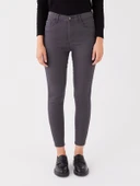 LCWAIKIKI Basic GRİ Slim Fit Kadın Jean Pantolon thumbnail 3