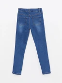 LCW Kids İndigo Basic Kız Çocuk Jean Pantolon thumbnail 2