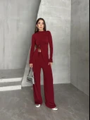 Büzgü Detay Modal Takım Bordo thumbnail 1