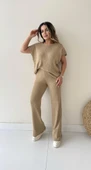 Salaş Kırçıllı Triko Takım Camel thumbnail 3