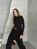Büzgü Detay Modal Takım Siyah thumbnail 6