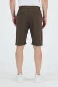 Erkek Slim Fit Keten Chino Şort thumbnail 12