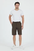 Erkek Slim Fit Keten Chino Şort thumbnail 4