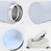 750 ml Paslanmaz Çelik Yemek Termosu-Çelik Kaşıklı,Beyaz thumbnail 9