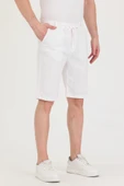 Erkek Slim Fit Keten Chino Şort thumbnail 11