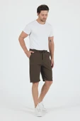 Erkek Slim Fit Keten Chino Şort thumbnail 6