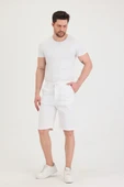 Erkek Slim Fit Keten Chino Şort thumbnail 6