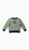 Çocuk Sweatshirt / Logo Baskılı - Su Yeşili thumbnail 2