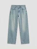LCW Jeans İndigo Balloon Fit Kadın Jean Pantolon thumbnail 5