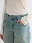 LCW Jeans İndigo Balloon Fit Kadın Jean Pantolon thumbnail 3
