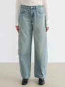 LCW Jeans İndigo Balloon Fit Kadın Jean Pantolon thumbnail 2